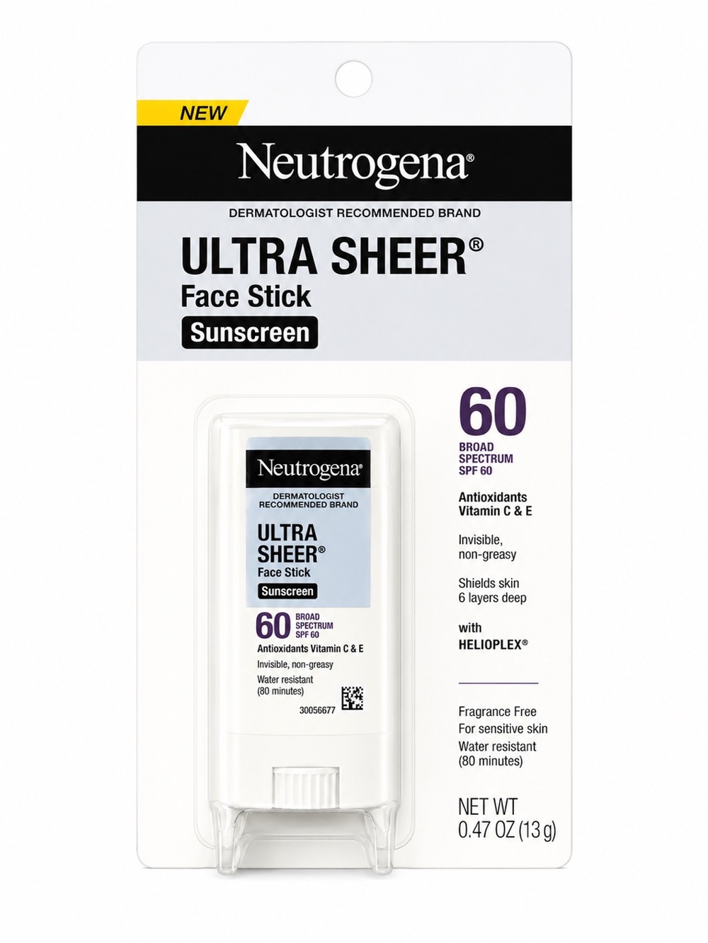 Neutrogena Ultra Sheer Face Stick Sunscreen SPF 60